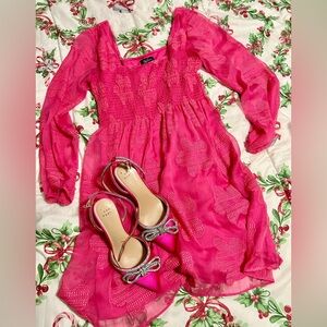 Oleg Cassini Floral Mini Dress